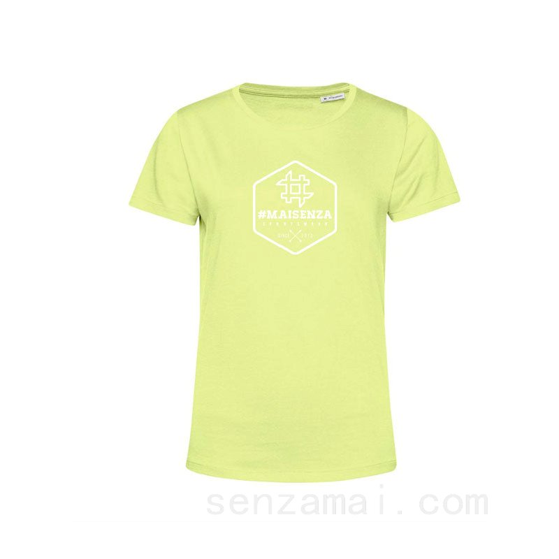 (image for) Negozio Online T-shirt organica Donna Box Logo - Lime F08161031-0911