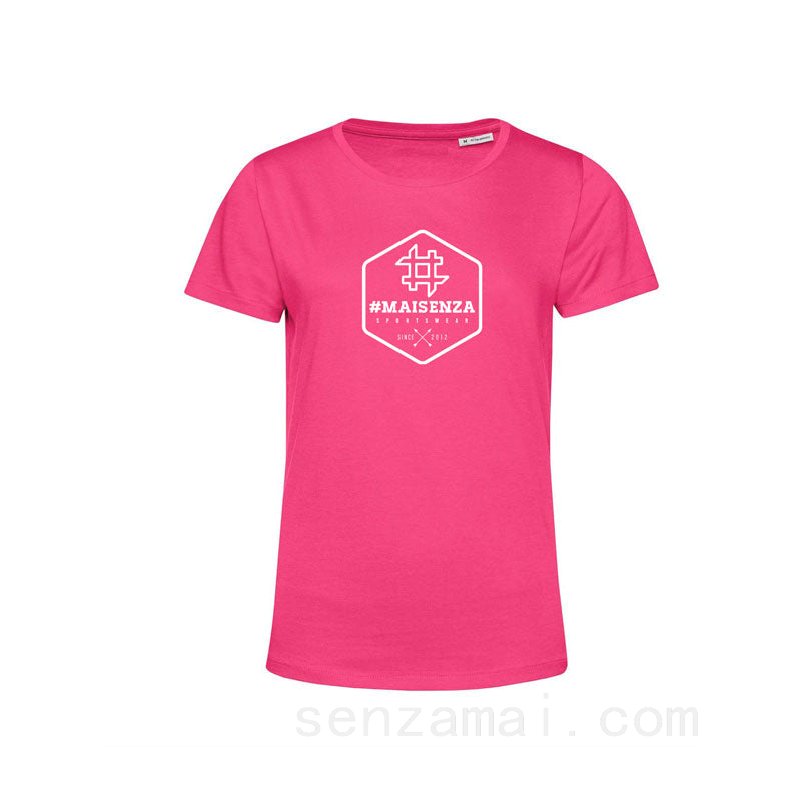 (image for) Acquisto T-shirt organica Donna Box Logo - Pink F08161031-0910