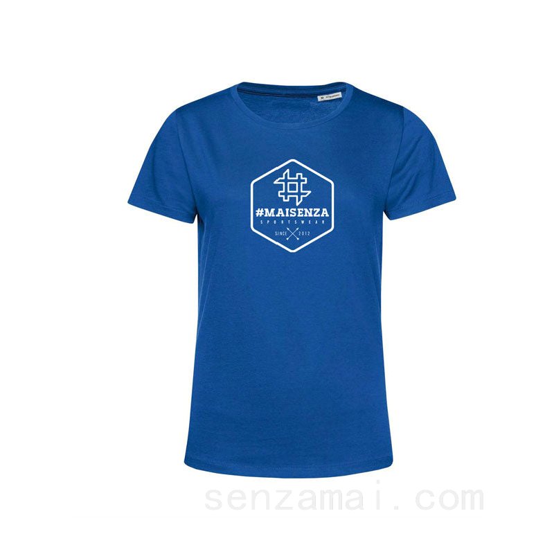(image for) T-shirt organica Donna Box Logo - Royal Blue F08161031-0913 Vendita Online