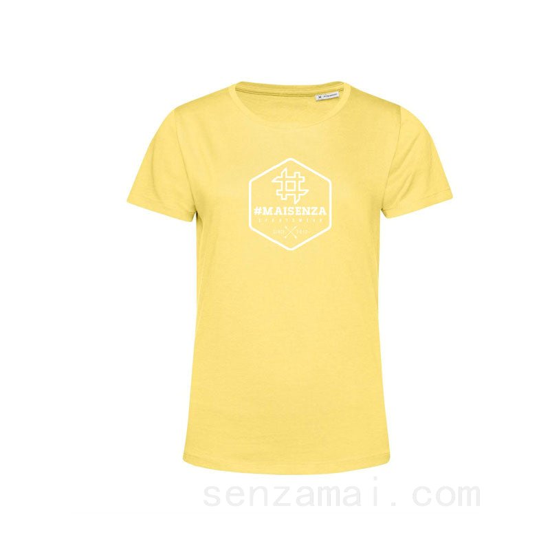 (image for) T-shirt organica Donna Box Logo - Yellow F08161031-0912 Saldi 2023